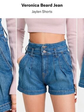 Veronica Beard denim high rise shorts, size 27